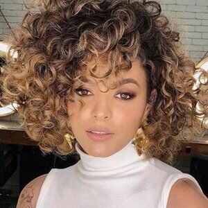 New Brazilian Human Hair Curly HD Lace Frontal Wig - Runway Status!